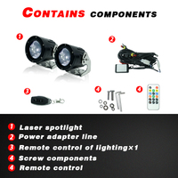 4 couleurs Whipless Lerd LED Whipless Smart RGBW Laser Whip Light avec télécommande pour Polaris Expedition UTV ATV