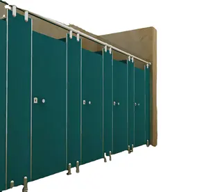 2024 New Hotel restroom partition compact board sheet commercial hpl toilet partition cubicle toilet wall partition