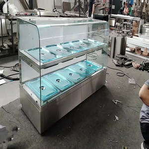 ตู้โชว์อุ่นอาหาร2ชั้นแบบ <span class=keywords><strong>BMS</strong></span>-5G-10pans กระจกโค้งพร้อมประตูบานเลื่อนด้านหลัง - Product Image 5