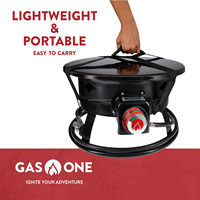 Barbecue au gaz portable AGA certifié 19 pouces pour camping et extérieur