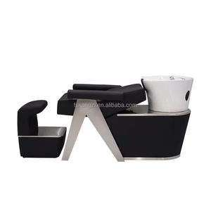 现代设计多功能洗发床耐用不锈钢框架陶瓷盆厂家批发好价格中国制造 - Product Image 4