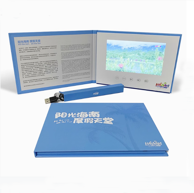 Factory Priced Custom Video Greeting Card Disposable Paper Blank Video Brochure for Advertising Education and Gifts