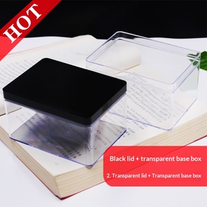 Boîte rectangulaire en plastique transparent moulée par injection, boîte de présentation pour fleurs, thé, bonbons, boîte cadeau artisanale pour biscuits et aliments - Product Image 2