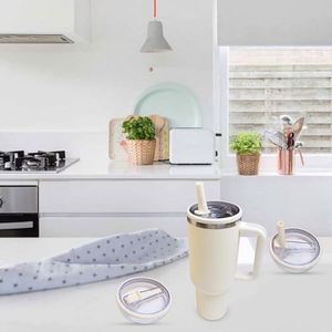 2-Piece Oz Ice Bully <b>Cup</b> Lid Leak-Proof Large Capacity Car Thermos Ice <b>Straw</b> <b>Cup</b> 40 Mouth Anti-E18 - Product Image 4