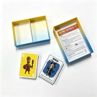 Jeu de cartes pour enfants personnalisé imprimé en usine, cartes à jouer fantaisie personnalisées, jeu de société pour enfants, jeu familial, boîte rigide en carton