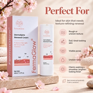 Crème Visage Exfoliante <span class=keywords><strong>Bio</strong></span> à Base de Microneedles d'Algues et de Spicules de Spongilla pour Réparer les Cicatrices d'Acné, Affiner les Pores et Raffermir la Peau - Product Image 6