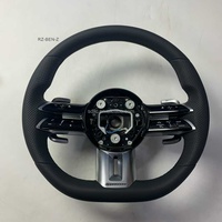 Volant sport en cuir blanc pour Mercedes Benz W204/W205/W206/W211/W212/W176/W213/C117/W124/W177/W221/W222/S63 AMG
