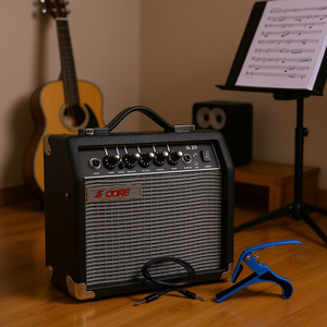 Amplificateur de pratique portable 5 cœurs 20W pour guitare électrique, basse et guitare acoustique - Product Image 2