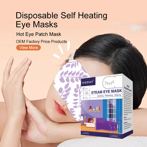 Masque oculaire jetable personnalisé en coton, aromathérapie, compresse chaude pour soulager la fatigue oculaire - Product Image 2