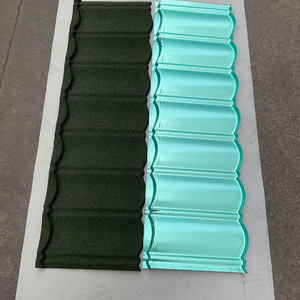 Matériaux de construction extérieurs Tuiles de <span class=keywords><strong>toiture</strong></span> en métal ondulé revêtues de pierre, résistantes au feu et à la chaleur, pour les maisons africaines - Product Image 3
