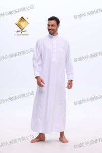 Al haramain เสื้อคลุมแบบดั้งเดิมของผู้ชาย, อาบายาแขนยาวอิสลามซาอุดิอาระเบียไซด์ไร้รอยต่อขายส่งมุสลิม - Product Image 4
