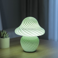 Lampe de table en verre de Murano à intensité variable, lampe de bureau LED vintage en verre, lampe de table en verre de Murano alimentée par USB