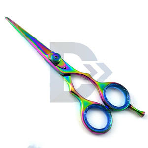 Tijeras de Peluquería Profesionales Coloridas de 6.0 Pulgadas con Hoja Estándar para Diestros, Uso en Salón de Belleza CF344 - Product Image 1
