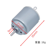 WAVGAT Mini Runder 140 DC Motor 3V-6V-10000RPM Hochgeschwindigkeitsmotor für Spielzeug 4WD Auto USB Kleiner Lüfter & Mikro-Wecker DIY-Projekte