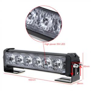 12LED xe cảnh báo Strobe dải ánh sáng điều khiển từ xa 12V ban ngày chạy khẩn cấp đèn flash cho xe xe máy offroad ATV - Product Image 2