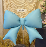 Ballons en aluminium mats de 60 pouces en forme de nœud papillon pour la décoration de fêtes d'anniversaire, de baby shower et de mariages, ballons à l'hélium en gros