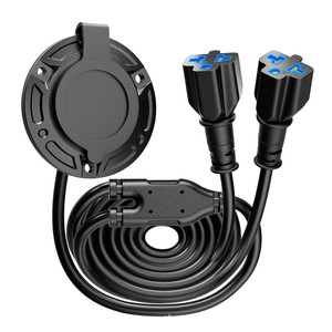 กล่องเต้ารับไฟฟ้ากระแสสลับ 20A 125V พร้อมฝาครอบกันน้ำสำหรับระบบไฟฟ้า RV - Product Image 1