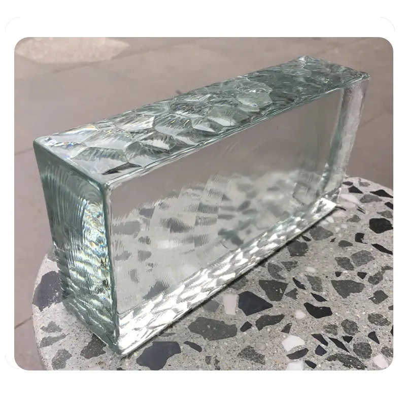 Высокое прозрачное текстурированное декоративное стекло, Сплошной Блок, новый стиль, художественное стекло, лидер продаж, оптовая продажа, стеклянный кирпич