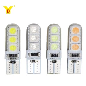 YD <span class=keywords><strong>T10</strong></span> W5W 12V 5W <span class=keywords><strong>LED</strong></span> bóng đèn 6SMD 6030 <span class=keywords><strong>CANBUS</strong></span> silica tự động chiếu sáng nội thất 501/194/168 xe màu đỏ/Hổ phách/Xanh/Trắng/băng màu xanh - Product Image 1