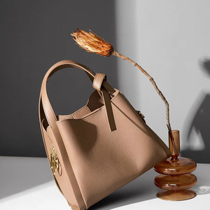 Tùy Chỉnh Lichee Mô Hình Chính Hãng Đầy Đủ Hạt Da Phụ Nữ Túi Xách Thời Trang Đơn Giản Màu Rắn Ăn Chay Da Túi Xách Phụ Nữ Phong Cách - Product Image 4