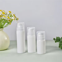 Bouteille pompe sans air personnalisée 5ml 10ml 15ml Bouteille cosmétique vide en plastique Nouveau design Bouteille pompe de lotion sans air
