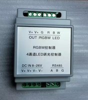 Contrôleur de bande LED RVB couleur pleine MODBUS RS485, gradateur LED, contrôleur de bande LED RVBW WS2811