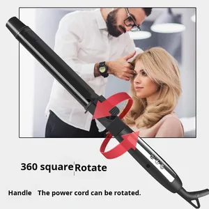 <span class=keywords><strong>Fer</strong></span> à boucler automatique professionnel électrique en céramique nano-titane à rotation automatique - Product Image 6