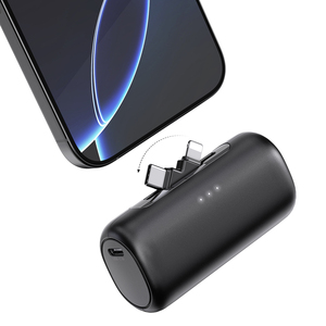 พาวเวอร์แบงค์ขนาดเล็ก 5500mah รุ่นปี 2025 สินค้าไวรัล ดีไซน์ลิปสติก ชาร์จไร้สายเร็วสุด สำหรับ <span class=keywords><strong>iPhone</strong></span> 11 12 <span class=keywords><strong>13</strong></span> 14 15 16 17 - Product Image 1
