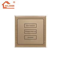 NOUVEAU DESIGN Grand panneau en matériau couleur or, interrupteur à bouton-poussoir 20A 45A pour climatiseur, chauffe-eau, souffleur
