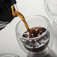 Lot de 6 tasses populaires en verre à double paroi de 80 ml – Mugs mignons pour café, boissons, bière et thé – Ensemble de tasses personnalisables