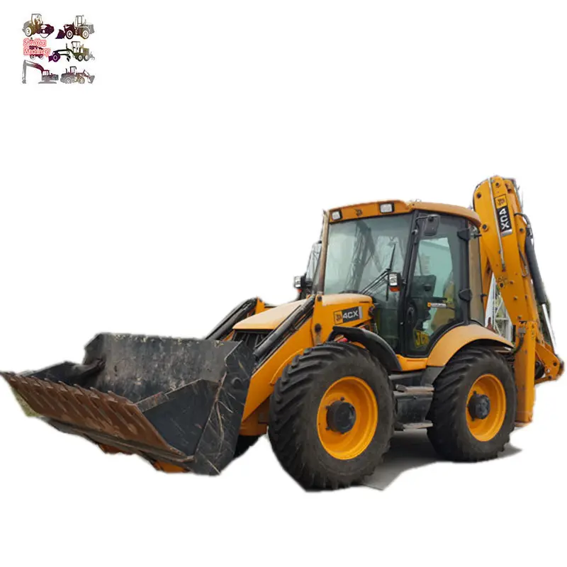 Second hand Used backhoe loader JCB 4CX cheap , UK made used retro excavator TLBs JCB for sale