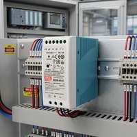 Mean Well MDR-40-5/12/15/24/48 Catu Daya Industri Output Tunggal untuk DIN Rail 5V/12V/15V/24V Din Rail 6A 3.33A 1.7A 0.83A  Smps