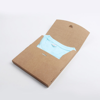 Nouveau Type d'ensemble de Offre Spéciale Evo expédition de vêtements t-shirt robe pli Kraft cadeau de luxe emballage personnalisé boîte de papier de vêtements