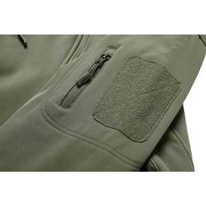 Chaqueta Softshell Verde Caqui <span class=keywords><strong>Ropa</strong></span> Deportiva Funcional Impermeable para Hombre <span class=keywords><strong>Ropa</strong></span> de <span class=keywords><strong>Senderismo</strong></span> y Caza - Product Image 4