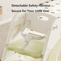 Chaise haute multifonctionnelle en HDPE pour bébé, réglable, antidérapante, avec plateau amovible et grand espace de rangement