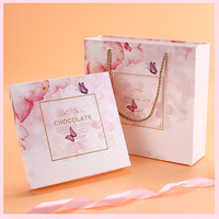 Boîte à chocolat en papier, emballage cadeau personnalisé, vente en gros
