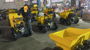 Chariot à <span class=keywords><strong>moteur</strong></span> électrique 4 roues, mini-<span class=keywords><strong>dumper</strong></span> de chantier, <span class=keywords><strong>brouette</strong></span> électrique - Product Image 2