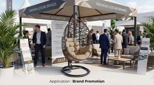 <span class=keywords><strong>Sedia</strong></span> a dondolo sospesa di lusso moderna in vimini a forma di uovo per esterni con supporto, mobili <span class=keywords><strong>da</strong></span> giardino in rattan per tutte le stagioni per resort - Product Image 6