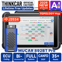 Escáner OBD2 Profesional MUCAR 892BT PRO con IA, Mapa de Topología, J2534, DOIP, CANFD, Codificación ECU, Herramientas de Diagnóstico Completo del Sistema del Automóvil