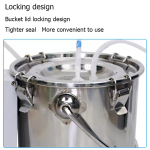 Máquina de Ordeño Eléctrica de un Solo Cubo de 5L para Vacas con 4 Receptores de Leche - Product Image 6