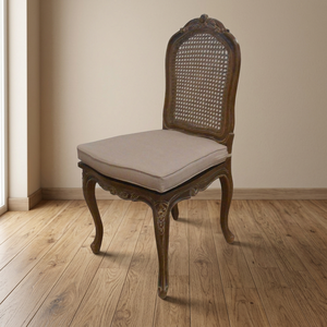 Dining Room Furniture - French Furniture Antique Washed Mindi Dining Chair - Product Image 3