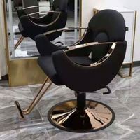 Fauteuil de Barbier Professionnel pour Salon de Coiffure – Chaise Inversée pour Permanente et Coloration, Tabouret de Coiffage