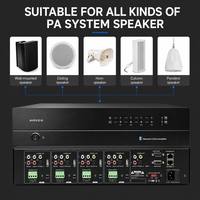 Amplificador de sonido amplificateur professionnel multizone 8 canaux amplificateur audio multizone 4 zones wifi alexa google