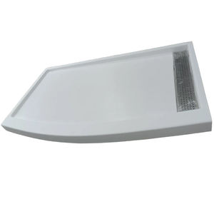 Bandeja de <span class=keywords><strong>ducha</strong></span> Antideslizante Base de <span class=keywords><strong>ducha</strong></span> Bandeja de <span class=keywords><strong>ducha</strong></span> de renovación de zanja de mármol cultivado blanco - Product Image 1
