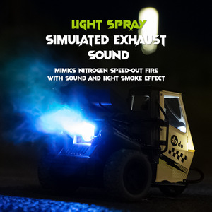 <b>Rc</b> Three Wheeler Buggy 2.4g Remote <b>Control</b> Electric Outdoor Toy For Kids Age 8 13 Years Ready To Go Plastic Model With Lights - Product Image 3