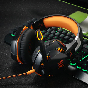 G2000ชุดหูฟังสเตอริโอสำหรับเล่นเกมเบสลึกหูฟังเกมคอมพิวเตอร์หูฟังพร้อมไมโครโฟน LED Light สำหรับพีซีแล็ปท็อป PS4 - Product Image 4