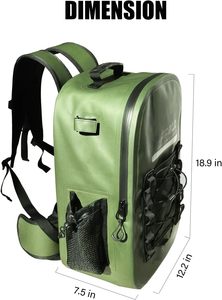 Free sample Waterproof <b>Fishing</b> Backpack W/ <b>Rod</b> Holder | Submersible Main Compartment | Floating Fly <b>Fishing</b> Sling Bag - Product Image 4