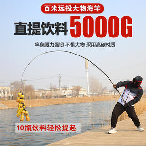 Canne à pêche Yannuo Sea 6m en fibre de carbone avec anneaux en céramique, action moyenne rapide, pour la pêche en eau salée et la pêche à la carpe - Product Image 2