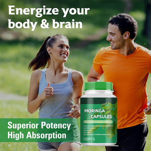Zerdeçal ve zencefil diyet takviyeleri üreticisi ile OEM/ODM <span class=keywords><strong>Moringa</strong></span> kapsülleri - Product Image 5