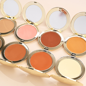 Private Label Backpulver Make-up Matte Compact Pressed Powder Einstellung Gesichts puder Wasserdicht Full Coverage Make Up Foundation - Product Image 1